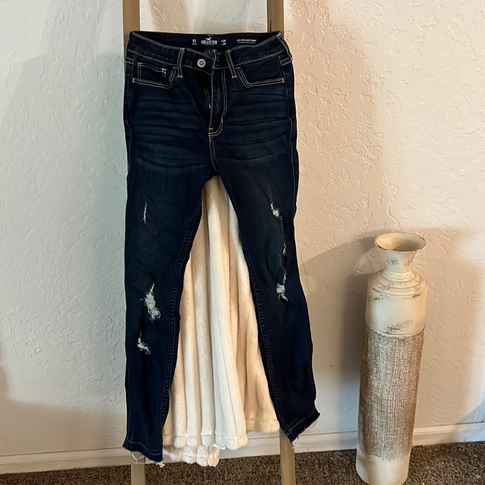 Dark Blue Hollister Jeans.